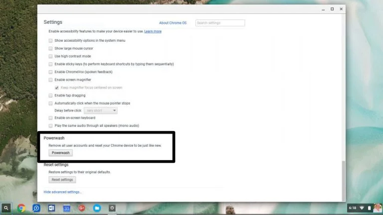 In case your Chromebook is freezing and the above method isn’t working, you can also do a ‘hard reset’ on it. Make sure the device is fully powered off. Hold down the ‘refresh’ key and the power button at the same time. This will take you to a screen that shows ‘Chrome OS missing/damaged’. Once there, press Ctrl + D to open the recovery screen. Follow the instructions to reset your Chromebook from the recovery environment. 
