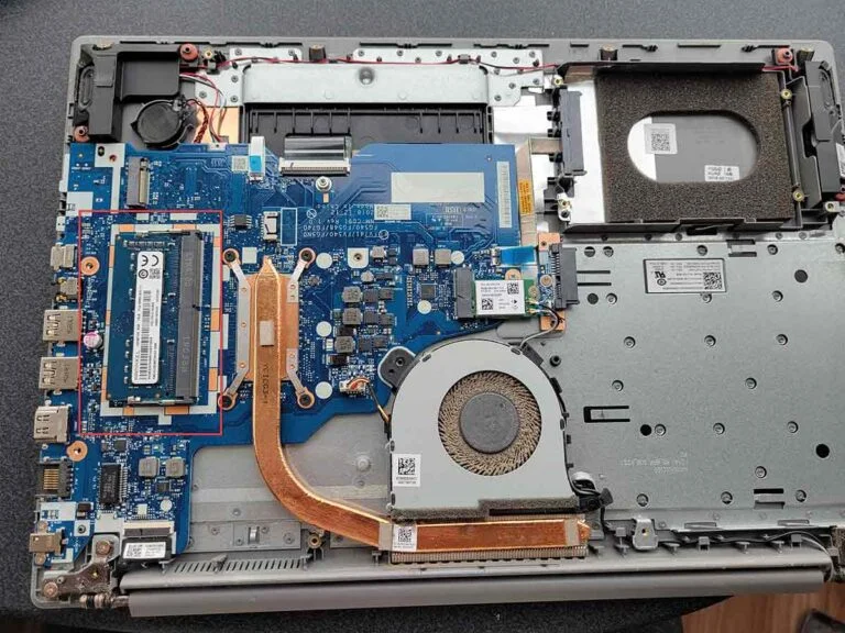 If you cannot see the chip of RAM or the available socket once the cover was removed, it most probably means it is located under the logic board, in which case we strongly recommend calling computer repair experts to replace it for you. This involves removing the entire logic board, which can be a quite complex process that should not be performed by the regular user.  