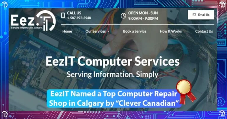 EezIT Named a Top Computer Repair Shop in Calgary by Clever Canadian