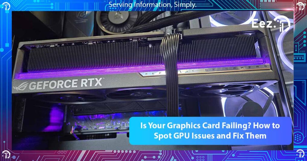 a new GPU being installed by EezIT computer repair technicians