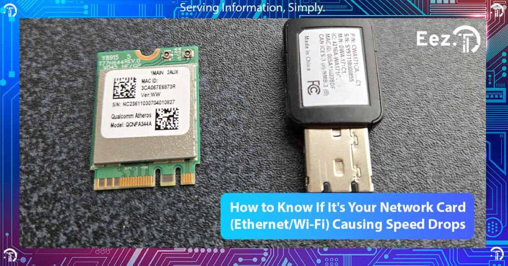 slow network card diagnosing by EezIT computer repair tech