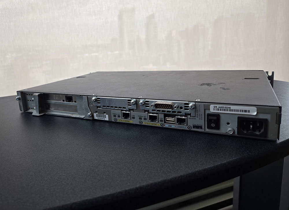 network hardware on a desk