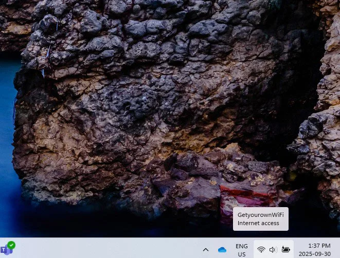 windows no wifi internet connection screenshot