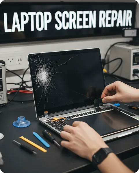 MacBook Screen Repair Screen Assembly + Labour MacBook display repairs vary by model. Pricing is confirmed after reviewing device details to ensure proper fit. Please provide precise model for accurate quote.