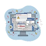 Antivirus warnings or disabled security tools