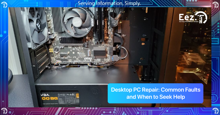 Slow desktop computer needing Desktop PC Repair for improved performance and speed